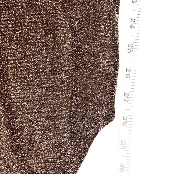 NEW Naked Wardrobe Dress Womens Size XS Brown Pink Cutout Long Sleeve Side Slit - Picture 12 of 16